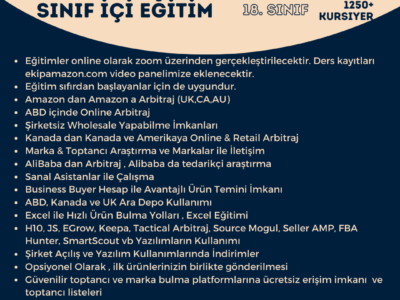 Arbitraj Eğitimi 18. Sınıf (Online Canlı Dersler + Video Kayıtları)  + 550 USD değerinde hediyeler